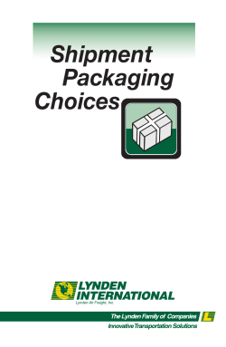 Shipment Packaging Choices