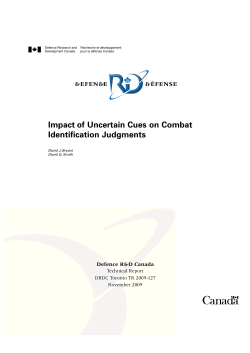 Impact of Uncertain Cues on Combat Identification Judgments