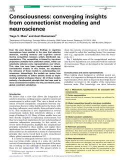 Consciousness: converging insights from - Axel Cleeremans