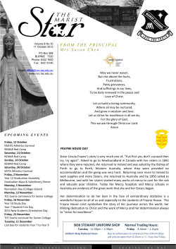 FROM THE PRINCIPAL Mrs Susan Chen