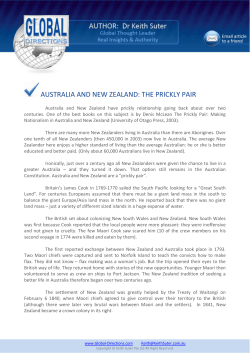 australia and new zealand: the prickly pair