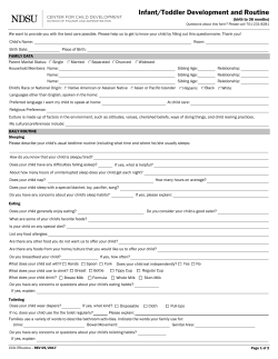 Infant/Toddler Development and Routine