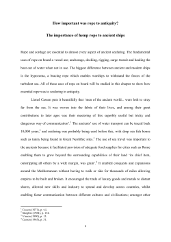 How important was rope to antiquity?