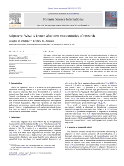 Adipocere: What is known after over two centuries of research