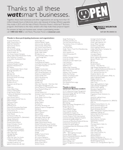Thanks to all these wattsmart businesses.