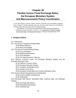 Chapter 20 Flexible Versus Fixed Exchange Rates, the European
