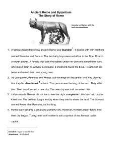 Ancient Rome and Byzantium The Story of Rome