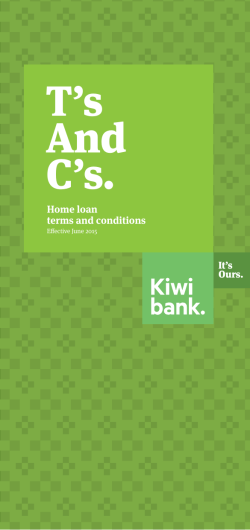 Home Loan Terms and Conditions
