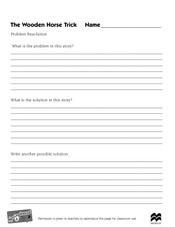 The Wooden Horse Trick