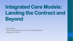 Integrated Care Models: Landing the Contract and Beyond