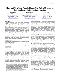 How and to whom people share: the role of culture in self