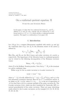 On a conformal quotient equation. II