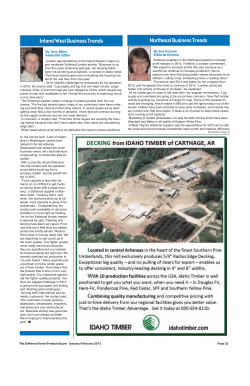 Inland West Business Trends Northeast Business Trends