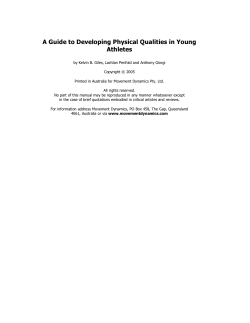 A Guide to Developing Physical Qualities in Young Athletes