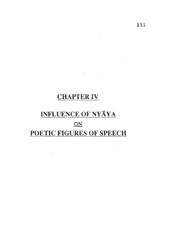 CHAPTER IV INFLUENCE OF NYAYA POETIC FIGURES OF SPEECH