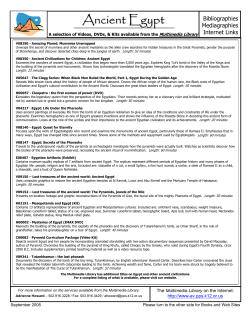 Ancient Egypt - PPS Multimedia Library