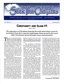 CHRTSTIANITY AND IsLAM #1 - Collinsville Church of Christ