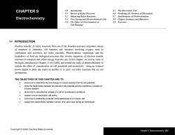 Electrochemistry