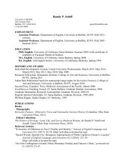 Randy Phillip Schiff - University at Buffalo