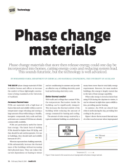 Phase change materials that store then release energy could one
