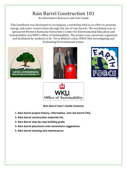Rain Barrel Construction 101