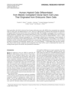Human Haploid Cells Differentiated from Meiotic Competent Clonal