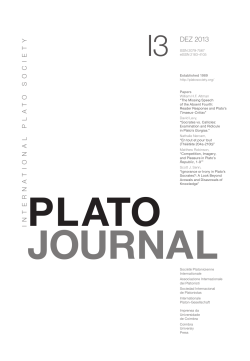 Plato Journal #13 - Universidade de Coimbra