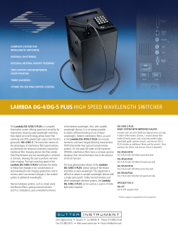 lambda dg-4/dg-5 plus high speed wavelength