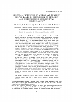 spectral properties of microwave