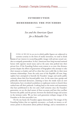 Sex and the Founding Fathers: The American Quest for a Relatable