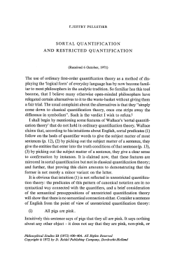 Sortal quantification and restricted quantification