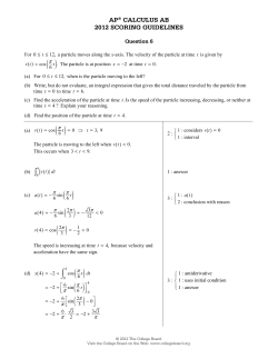 ap&reg; calculus ab 2012 scoring guidelines - AP Central