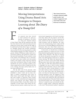Moving Interpretations: Using Drama