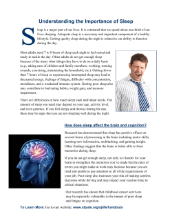 Understanding the Importance of Sleep