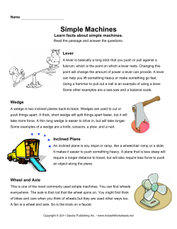 Simple Machines - The Science Zone