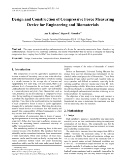 Design, Construction, Compressive force, Biomaterials.