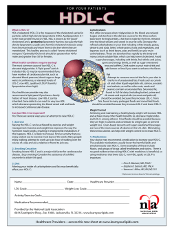 HDL-C - National Lipid Association