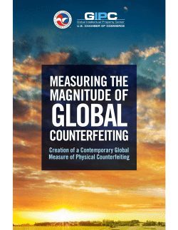 Measuring the Magnitude of Global Counterfeiting