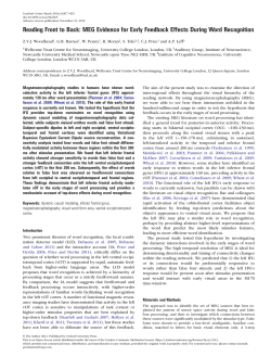 MEG Evidence for Early Feedback Effects During Word Recognition