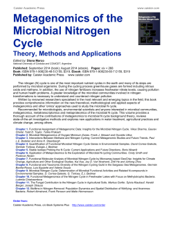 Metagenomics of the Microbial Nitrogen Cycle