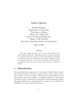 Labor Queues - University at Albany