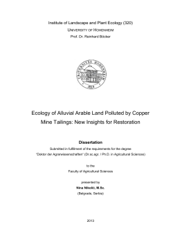 General introduction - Institute for Multidisciplinary Research