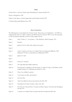 Compositions - Thomas Dunhill Connection