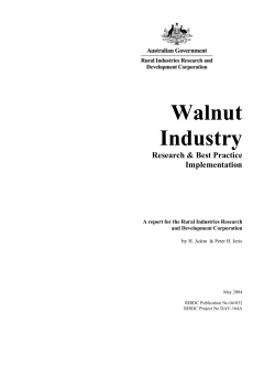 Walnut Industry - Publications