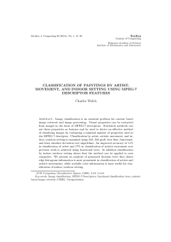 CLASSIFICATION OF PAINTINGS BY ARTIST, MOVEMENT, AND