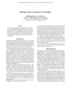 Affecting Choices in Interactive Storytelling
