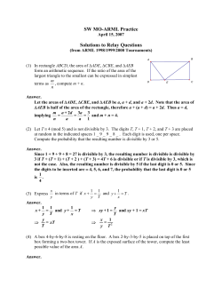 Solutions - Missouri State University