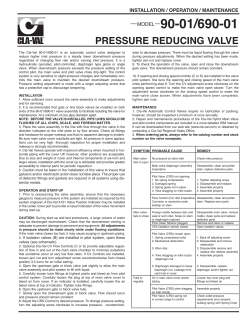 90-01 and 690-01 Quick Manual - Cla-Val