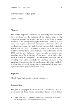 City visions of Italy`s past