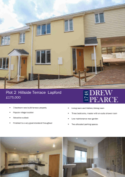 Plot 2 Hillside Terrace Lapford